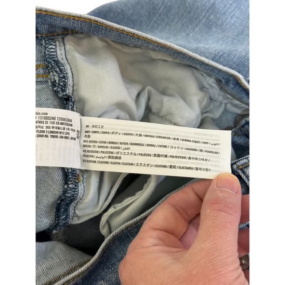 Abercrombie & Fitch Jeans Men 31 Blue Straight Leg Denim Preppy Distressed - Picture 6 of 7